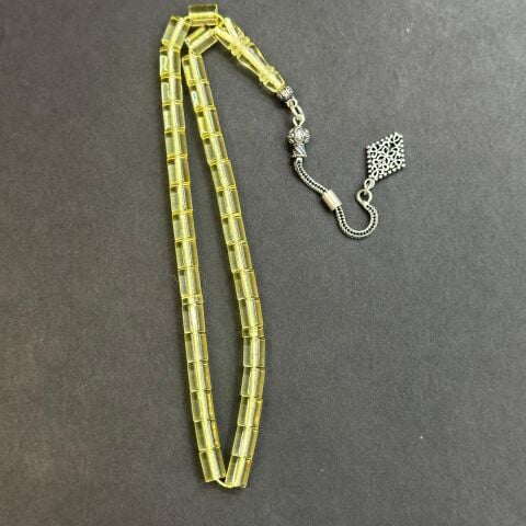 Şeffaf Litvanya Damla Kehribar Tespih 5*7 (mm)-2