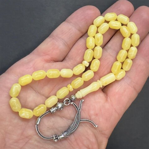 Kaliningrad Damla Kehribar Kapsül Tespih 6*9,5 (mm)