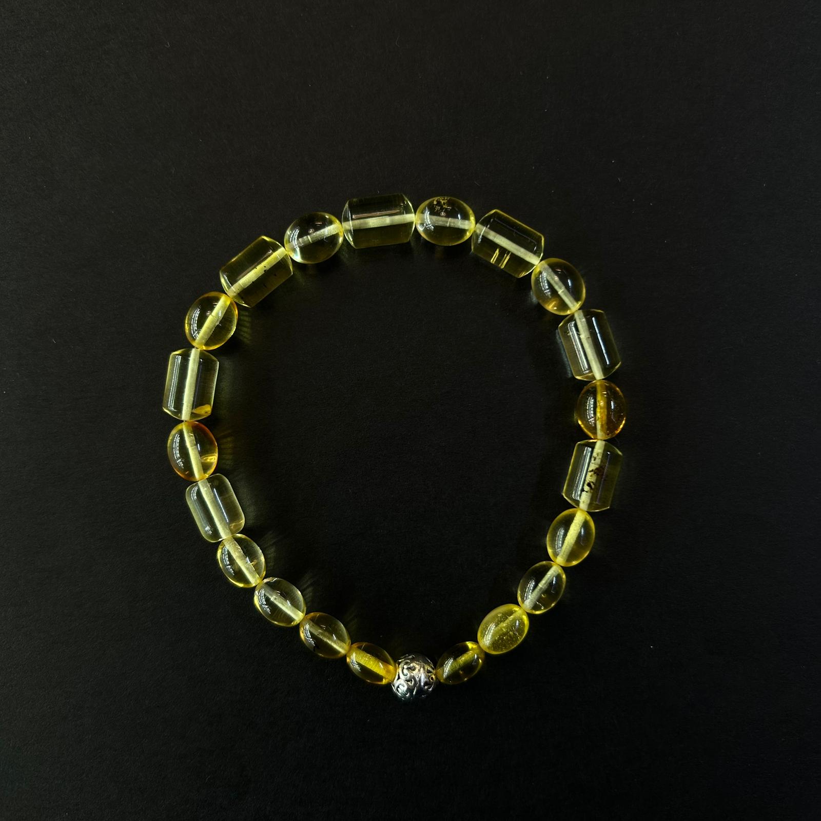 Şeffaf Kaliningrad Damla Kehribar Bileklik 6 (gr)