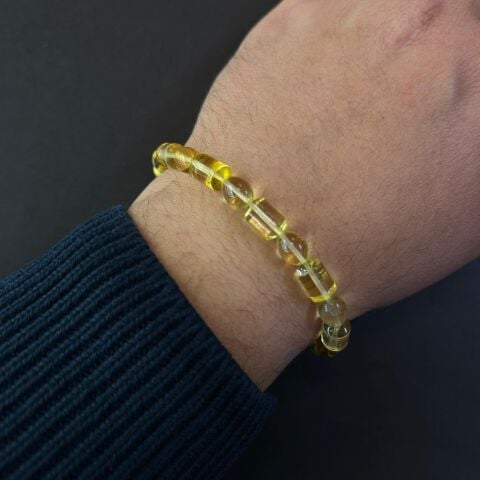 Şeffaf Kaliningrad Damla Kehribar Bileklik 6 (gr)