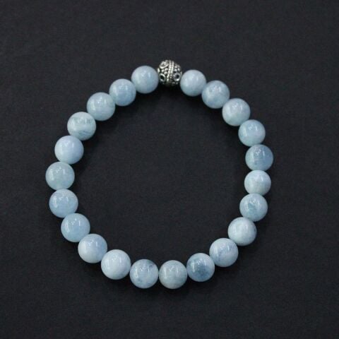 Aquamarin Doğal Taş Bileklik