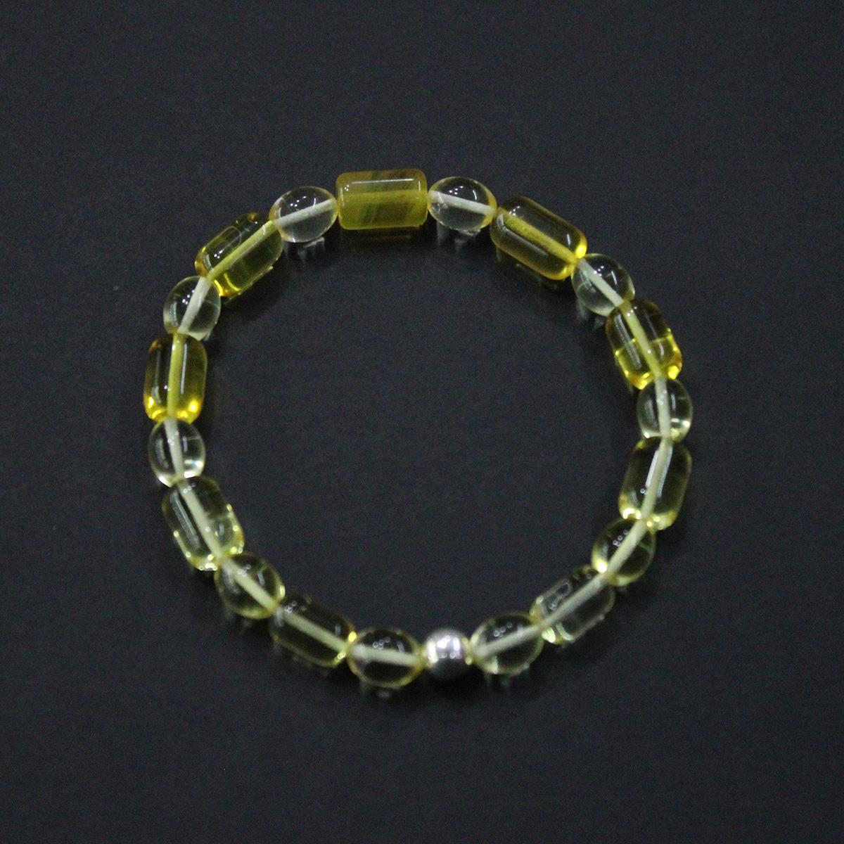 Şeffaf Kaliningrad Damla Kehribar Karma Bileklik 4,9 (gr)