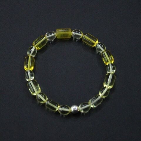 Şeffaf Kaliningrad Damla Kehribar Karma Bileklik 4,9 (gr)