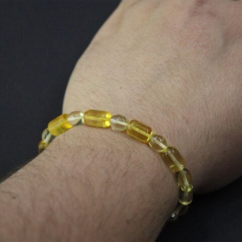 Şeffaf Kaliningrad Damla Kehribar Karma Bileklik 4,9 (gr)