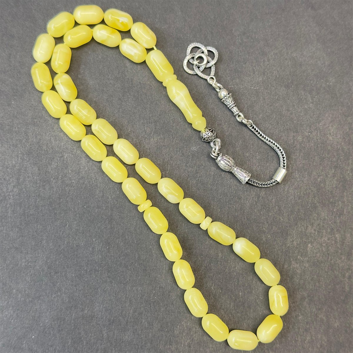 Kaliningrad Damla Kehribar Kapsül Tespih 5,5*9 (mm)