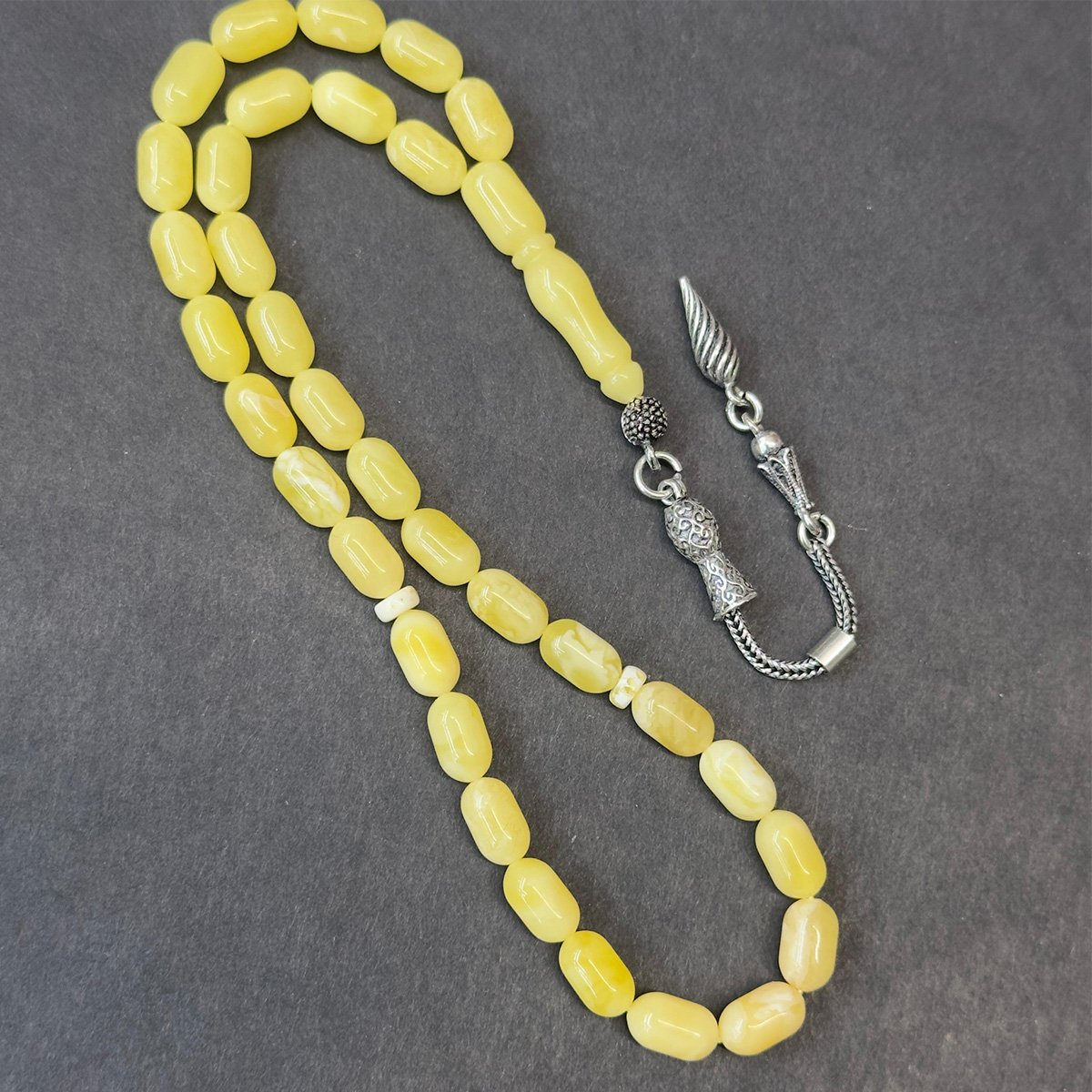 Kaliningrad Damla Kehribar Kapsül Tespih 5*9 (mm)-1