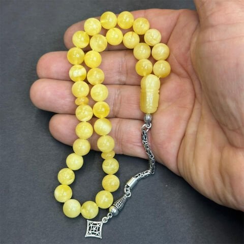 Kaliningrad Damla Kehribar Küre Tespih 9 (mm)-1