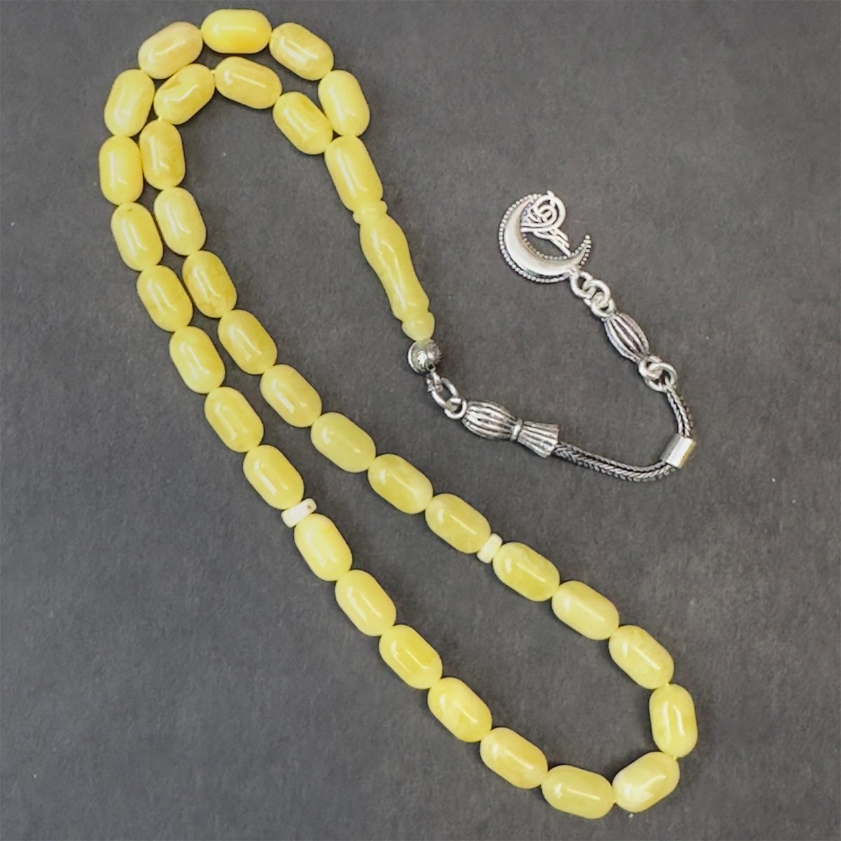 Kaliningrad Damla Kehribar Kapsül Tespih 5*9 (mm)-2