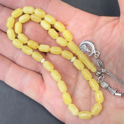 Kaliningrad Damla Kehribar Kapsül Tespih 5*9 (mm)-2