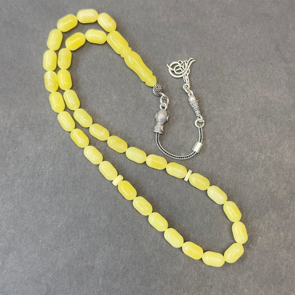 Kaliningrad Damla Kehribar Kapsül Tespih 5*9 (mm)-3