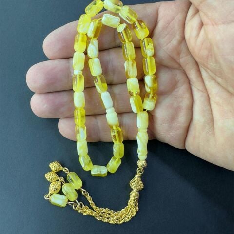 Yarım Ay Kaliningrad Damla Kehribar Tespih 6*9 (mm)