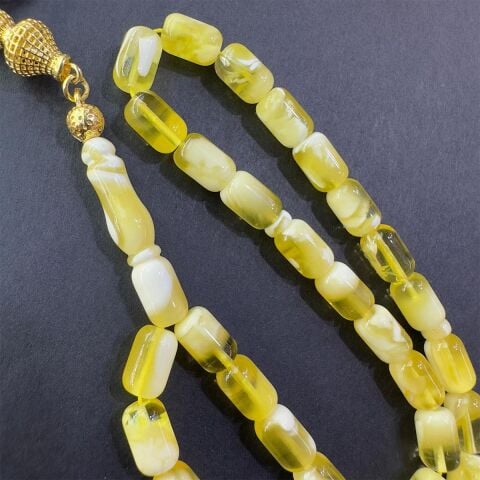 Yarım Ay Kaliningrad Damla Kehribar Tespih 6*9 (mm)