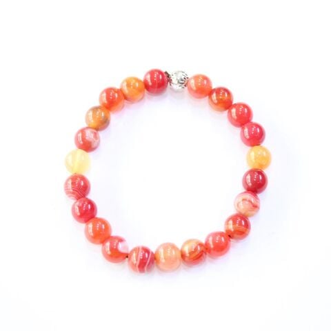 Kırmızı Akik Doğal Taş Bileklik