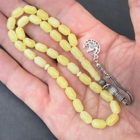 Kaliningrad Damla Kehribar Kapsül Tespih 5*9 (mm)-4