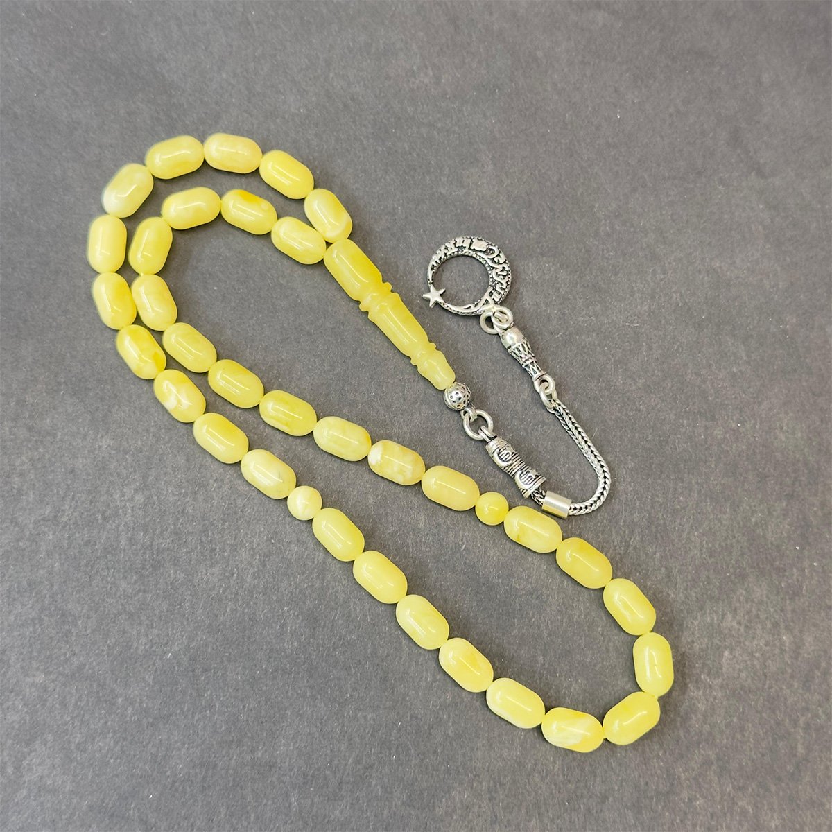 Kaliningrad Damla Kehribar Kapsül Tespih 5*9 (mm)-5