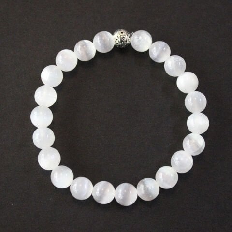 Selenit Doğal Taş Bileklik