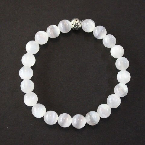 Selenit Doğal Taş Bileklik