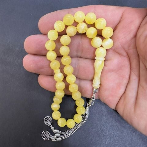 Akça Kaliningrad Damla Kehribar Küre Model Tespih 8 (mm)