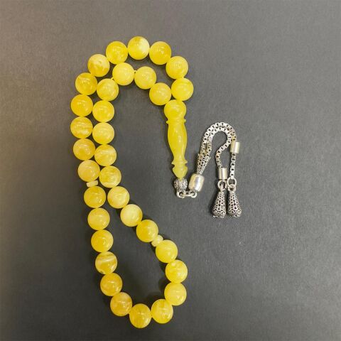 Kaliningrad Damla Kehribar Tespih Küre Kesim 8 (mm)