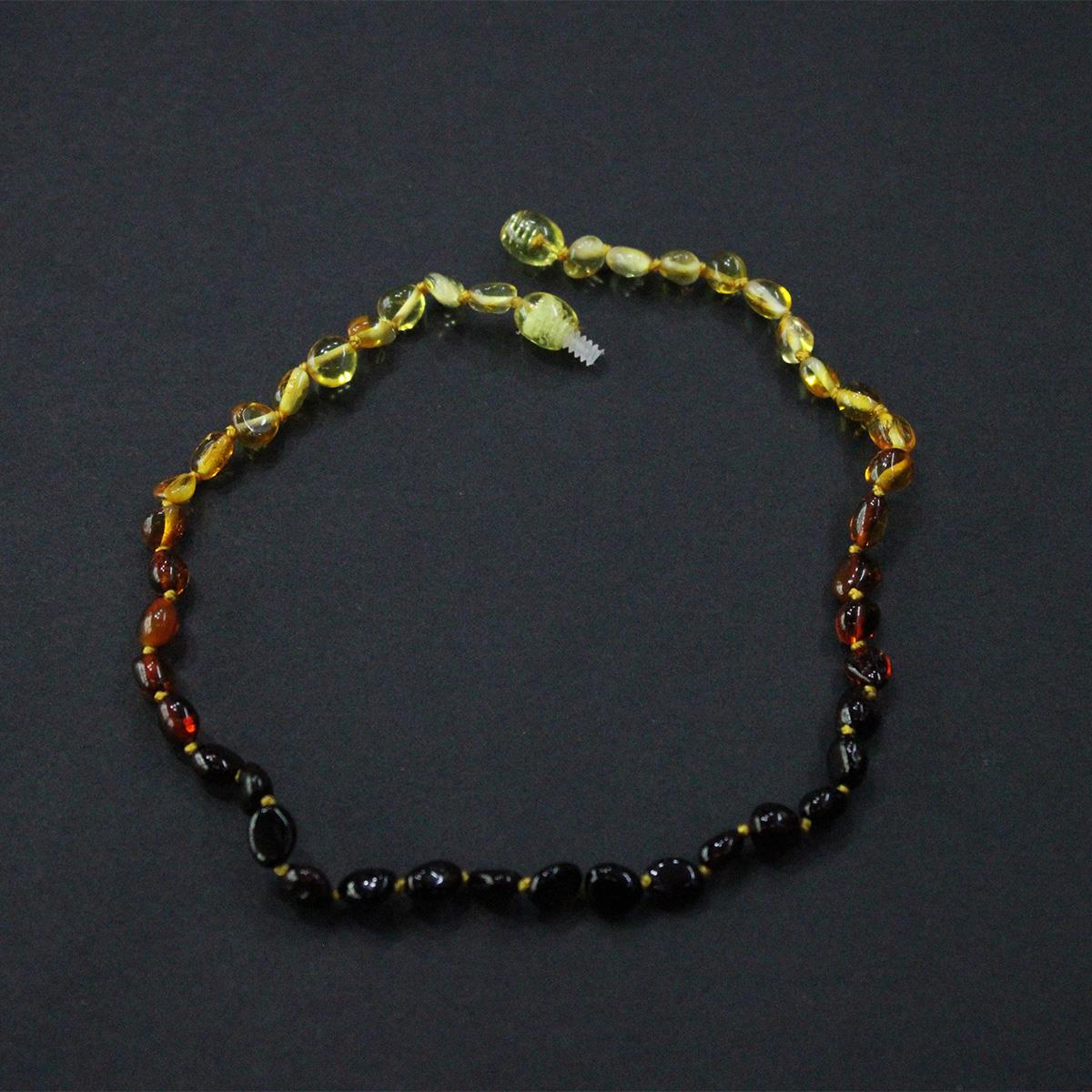 Renk Geçişli Ukrayna Damla Kehribar Bebek Kolye 4,5 (gr)