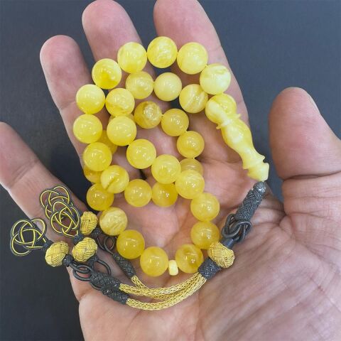 Akça Kaliningrad Damla Kehribar Tespih 10 (mm)