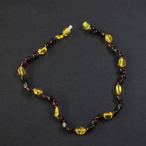 Damla Kehribar Karma Bebek Kolyesi 4,5 (gr)