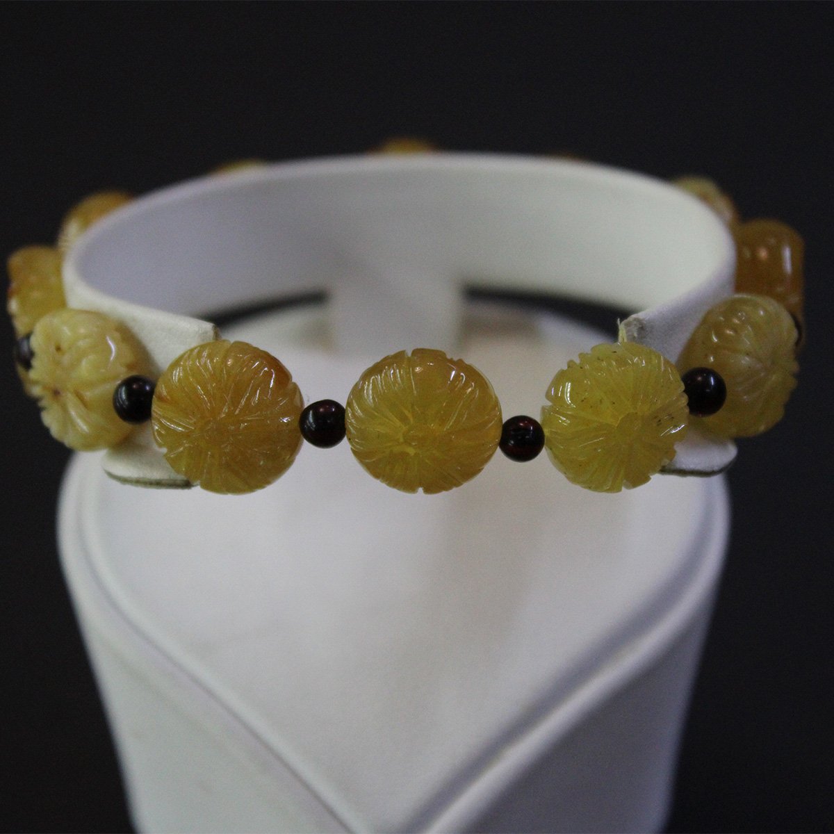 Kalem İşçilikli Kaliningrad Damla Kehribar Bileklik 8,5 (gr)