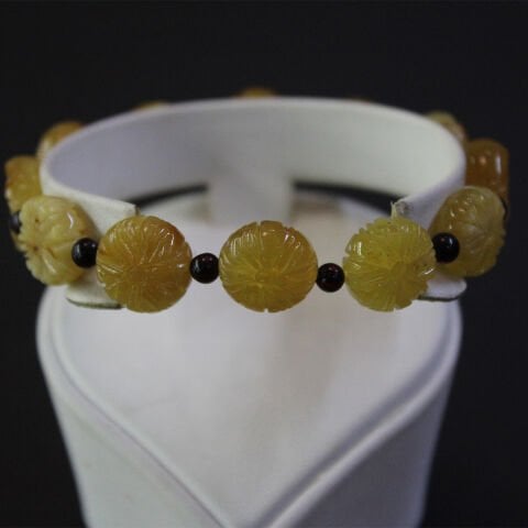 Kalem İşçilikli Kaliningrad Damla Kehribar Bileklik 8,5 (gr)