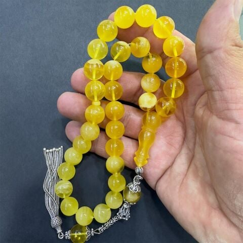 Yarım Ay Kaliningrad Damla Kehribar Tespih 12 (mm)