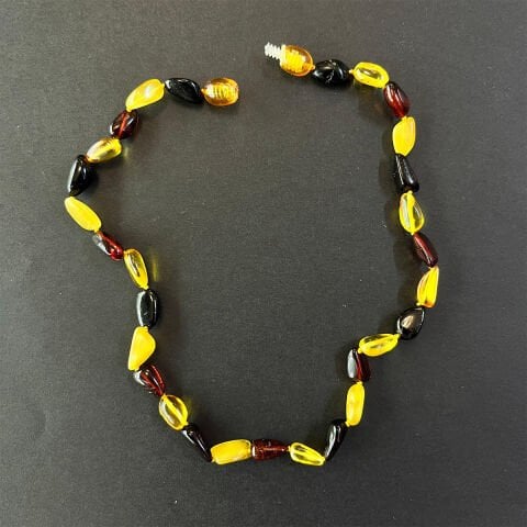 Damla Kehribar Karma Bebek Kolyesi 5 (gr)