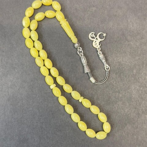 Kaliningrad Damla Kehribar Badem Tespih 5,5*8 (mm)-4