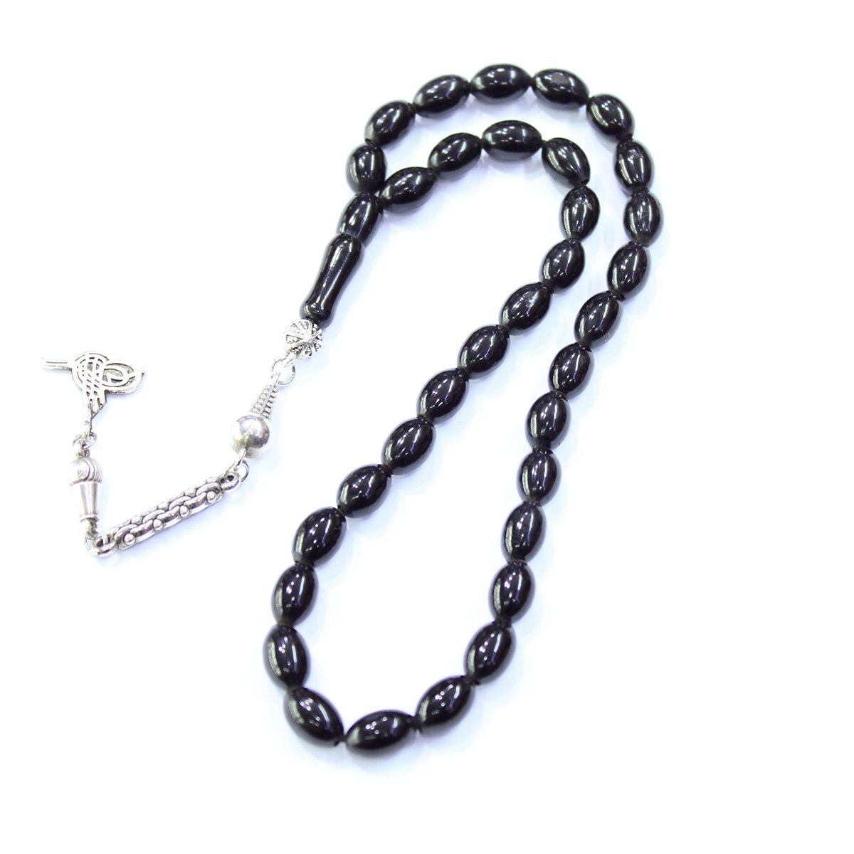 Oltu Taşı Tespih Beyzi  Kesim 6*10 (mm)