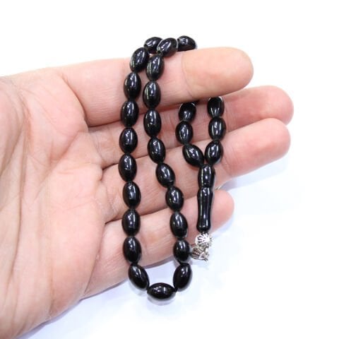 Oltu Taşı Tespih Beyzi  Kesim 6*10 (mm)