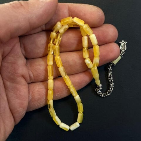 Kaliningrad Damla Kehribar Kapsül Tespih 4*8 (mm)-2