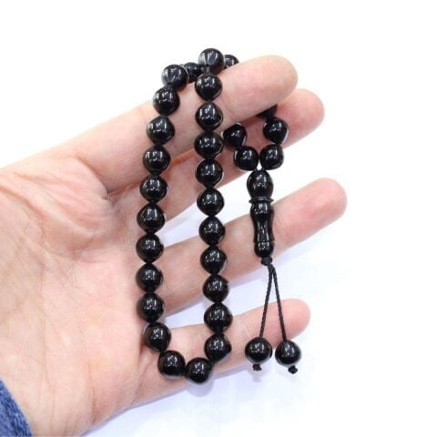 Oltu Taşı Tespih İstanbul Kesim 9 (mm)