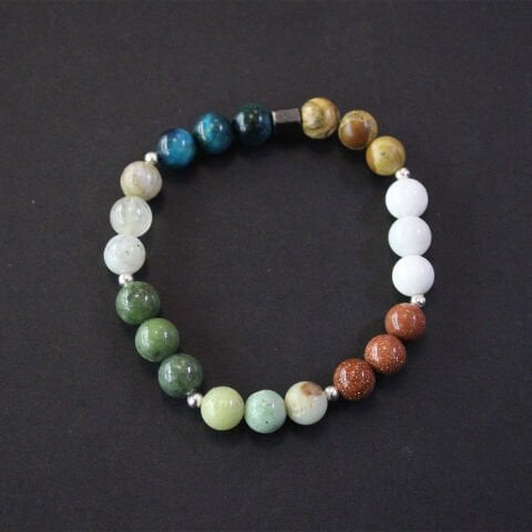 Burç Taşları İkizler Çakra Bileklik