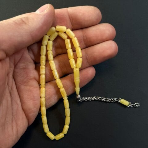 Kaliningrad Damla Kehribar Kapsül Tespih 4*8 (mm)-3