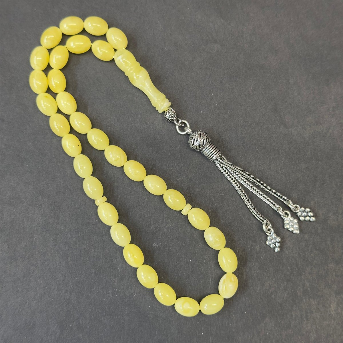 Kaliningrad Damla Kehribar Badem Tespih 6*8 (mm)