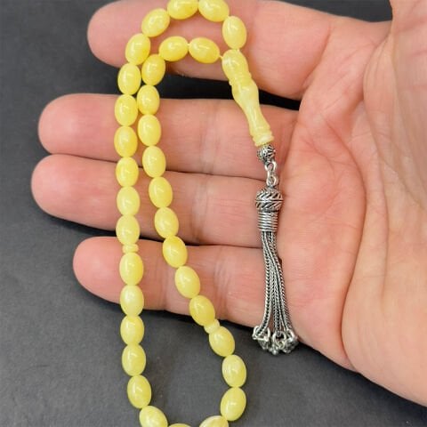 Kaliningrad Damla Kehribar Badem Tespih 6*8 (mm)