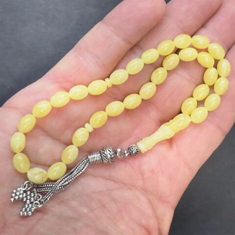 Kaliningrad Damla Kehribar Badem Tespih 6*8 (mm)