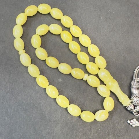 Kaliningrad Damla Kehribar Badem Tespih 6*8 (mm)