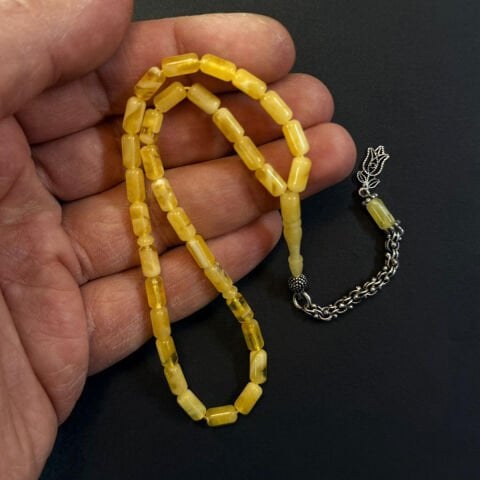 Kaliningrad Damla Kehribar Kapsül Tespih 4*8 (mm)-4