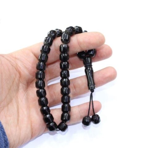 Oltu Taşı Tespih Kısa Kapsül 10*10 (mm)