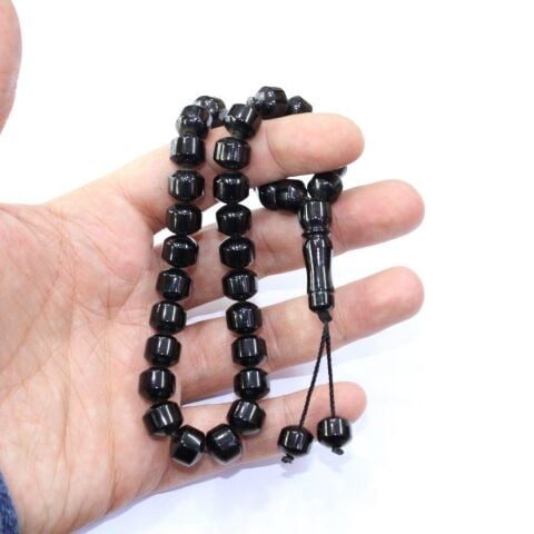 Oltu Taşı Tespih Kısa Kapsül 10*9 (mm)