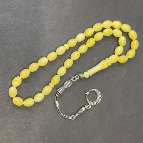 Kaliningrad Damla Kehribar Badem Tespih 6*8 (mm)-2