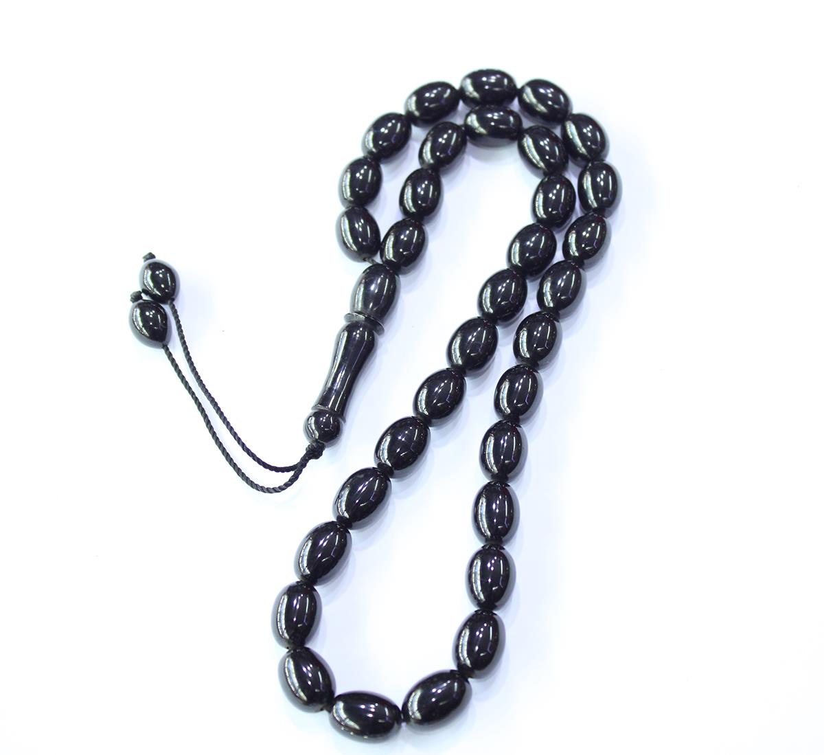 Oltu Taşı Tespih Yumurta Kesim 10*13 (mm)