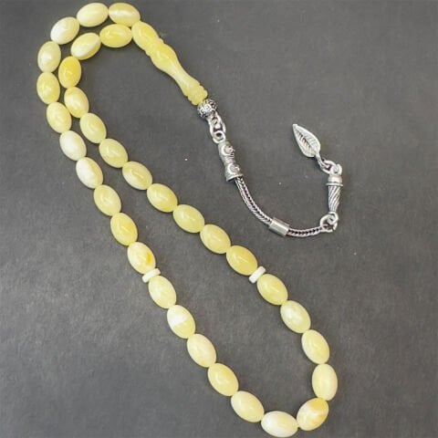 Akça Kaliningrad Damla Kehribar Badem Tespih 5,5*8 (mm)