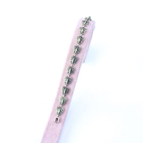 Kelebek Motifli Gümüş Bileklik