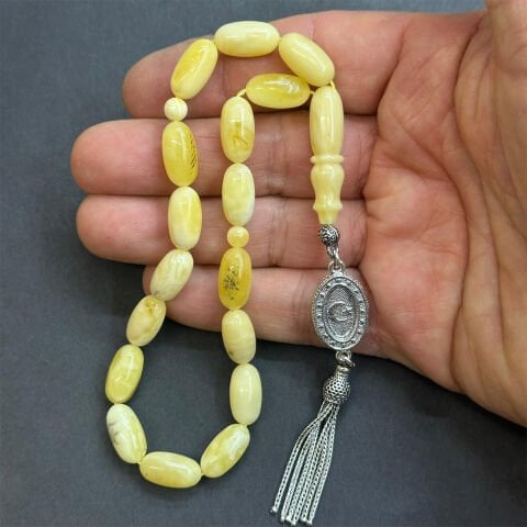 Maskot Kaliningrad Damla Kehribar Tespih 7.5*14 (mm)