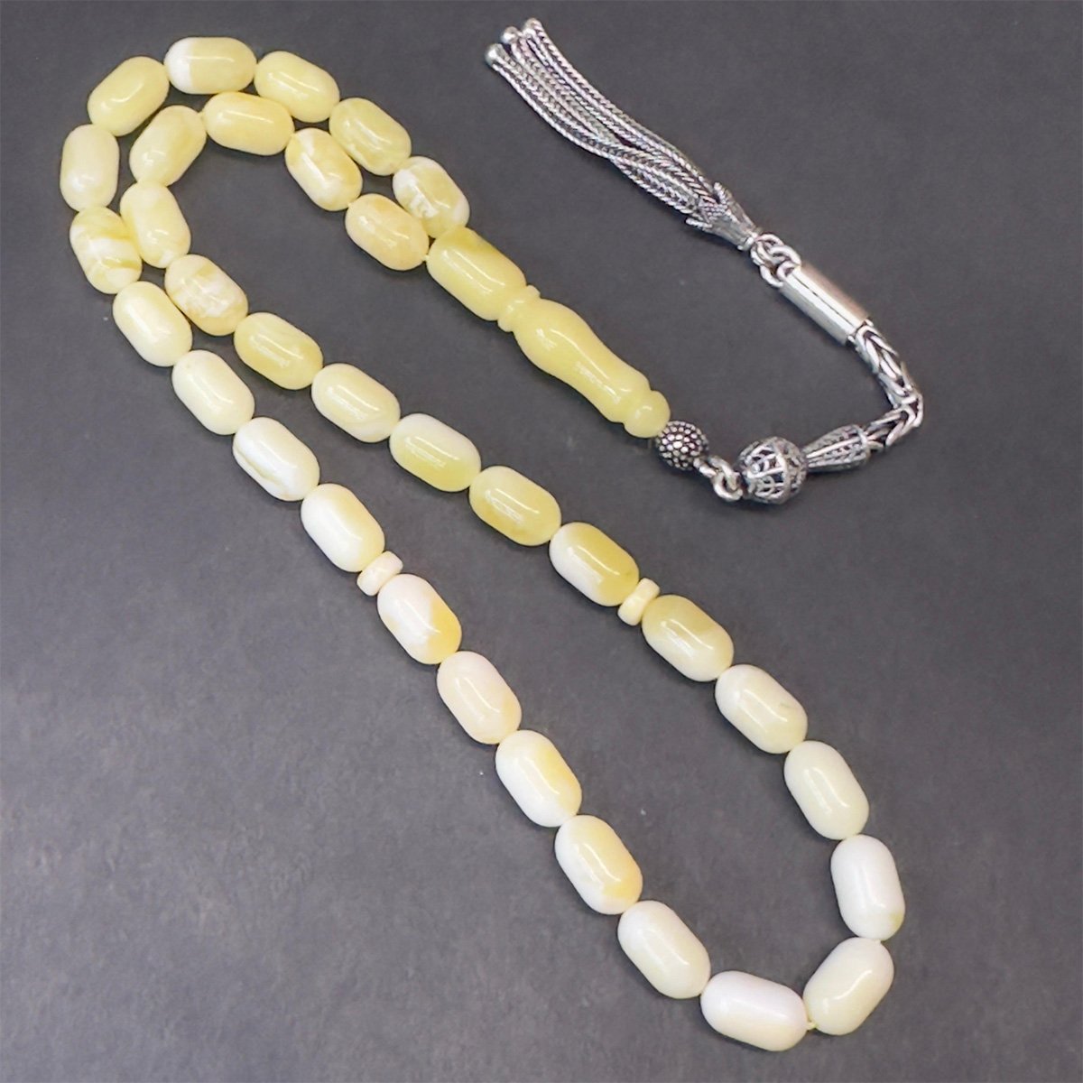 Akça Kaliningrad Damla Kehribar Kapsül Tespih 5,5*9 (mm)-1